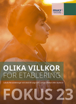Bilden visar framsidan av rapporten Olika villkor för etablering
