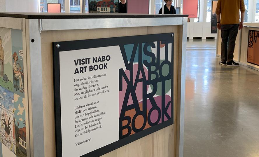 Bild på utställningen Visit Nabo Art Book