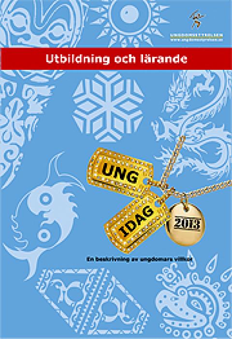 Bling bling! Guldsmycke med präglad text: Ung idag  2013