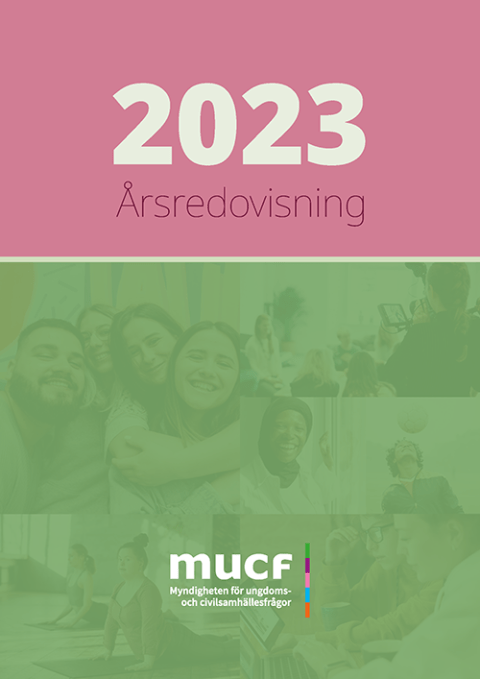 Framsida på MUCF:s årsredovisning 2023