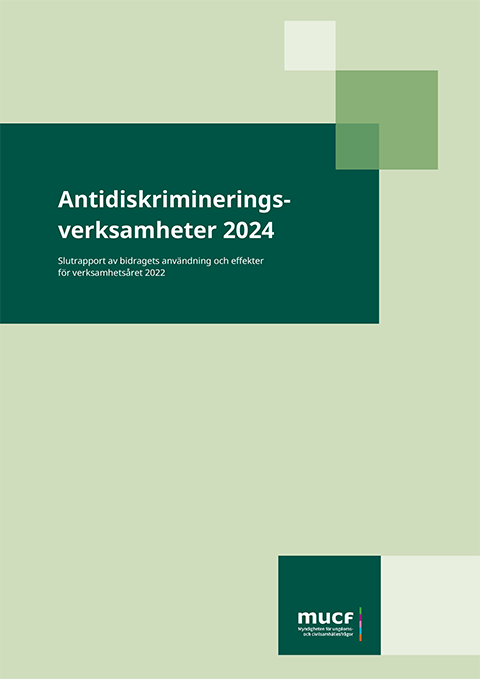 Framsida rapport antidiskrimineringsverksamheter 2024