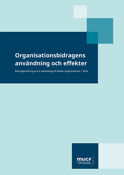 Framsida rapport organisationsbidrag 2024