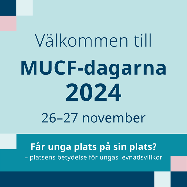 Välkommen till MUCF-dagarna 2024, 26-27 november