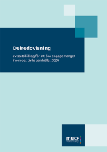 Framsida Delredovisning av statsbidrag för att öka engagemanget inom det civila samhället 2024