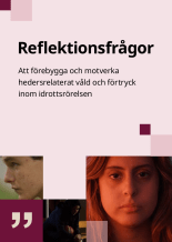 Bild på framsida av reflektionsfrågorna